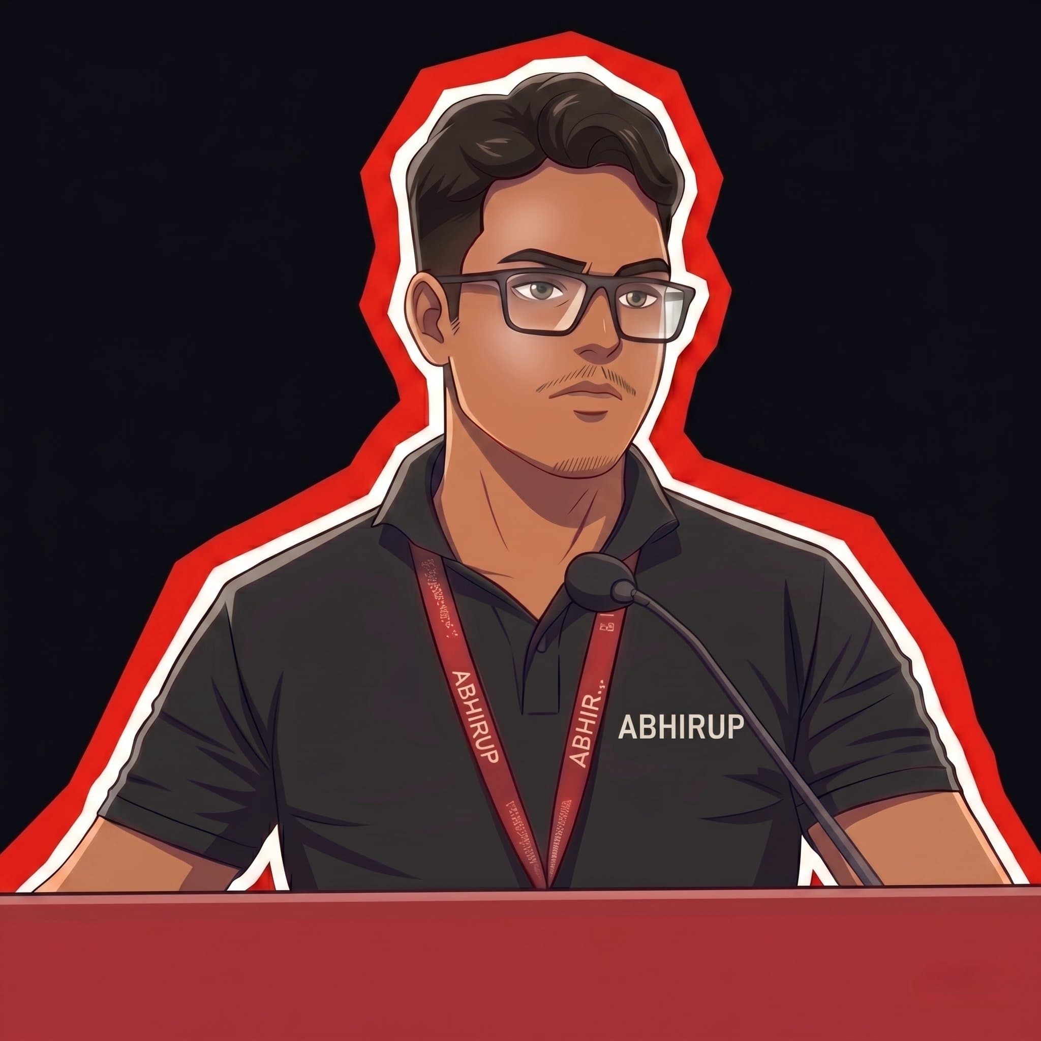 Abhirup Datta Khan, anime portrait
