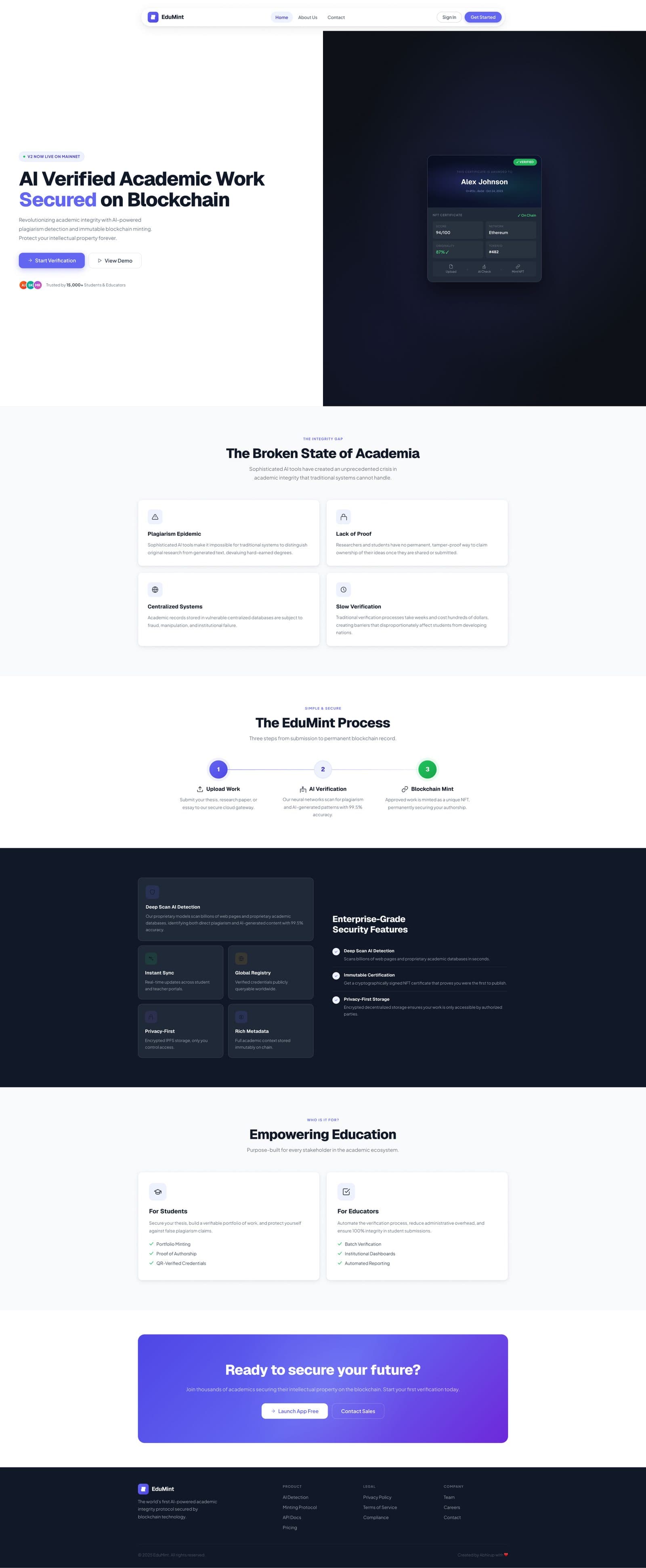 EduMint project preview